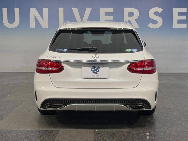 Ｃクラスステーションワゴン Ｃ２００　ステーションワゴン　スポーツ本革仕様　本革仕様　レーダーセーフティＰＫＧ　ＬＥＤヘッドランプ／アダプティブハイビーム　赤革シート　前席シートヒーター　ハンズフリーパワーバックドア　純正ナビ　バックカメラ　フルセグＴＶ　純正１８インチアルミ（14枚目）