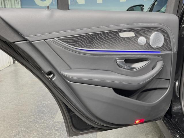 Eクラスステーションワゴン E300 ステーションワゴンアバンギャルド スポーツ レザーエクスクルーシブPKG レーダーセーフティPKG 360°カメラ LEDヘッドランプ/ハイビームアシスト 全席シートヒーター 12.3インチナビ フルセグTV 黒革シート パワーバックドア(34枚目)