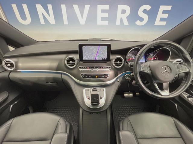 Ｖクラス Ｖ２２０ｄ　スポーツ　ロング　パノラミックスライディングルーフ　レーダーセーフティＰＫＧ　両側パワースライドドア　リアエンターテイメント　Ｂｕｒｍｅｓｔｅｒ　純正ＨＤＤナビ　全周囲カメラ　フルセグＴＶ　黒革　前席シートヒーター（2枚目）