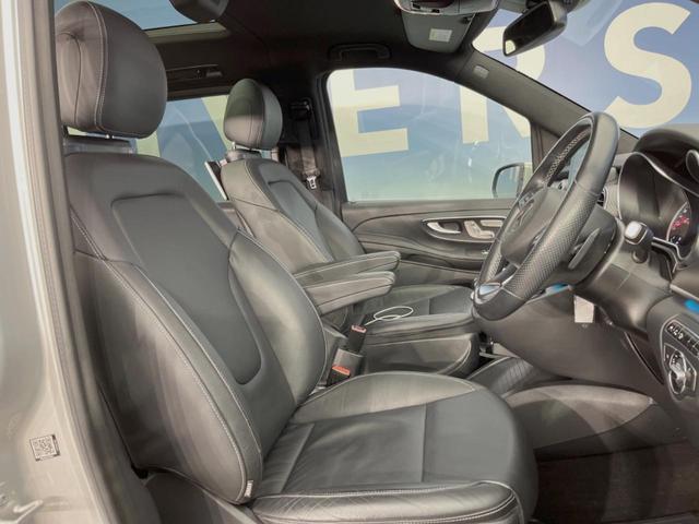 Ｖクラス Ｖ２２０ｄ　スポーツ　ロング　パノラミックスライディングルーフ　レーダーセーフティＰＫＧ　両側パワースライドドア　リアエンターテイメント　Ｂｕｒｍｅｓｔｅｒ　純正ＨＤＤナビ　全周囲カメラ　フルセグＴＶ　黒革　前席シートヒーター（10枚目）