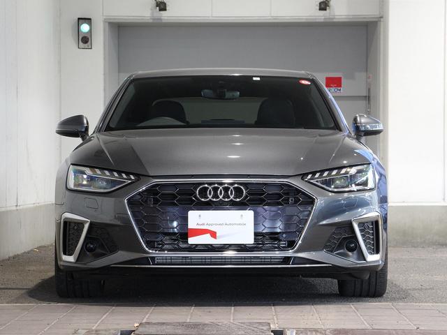 Ａ４ ３５ＴＦＳＩ　Ｓライン　衝突被害軽減ブレーキ　アダプティブクルーズコントロール　レーンキープアシスト　パーキングアシスト　障害物センサー　全周囲カメラ　オートマチックハイビーム　ＨＤＤナビ　フルセグ　ＥＴＣ　電動シート（3枚目）