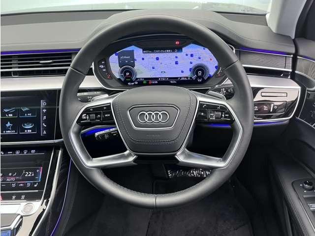 Ａ８ ６０ＴＦＳＩ　ｅクワトロ　サンルーフ　禁煙車　ワンオーナー　ＨＤＤナビ　ＥＴＣ　衝突被害軽減ブレーキ　アダプティブクルーズコントロール　レーンキープアシスト　障害物センサー　全周囲カメラ　本革シート　電動シート　シートヒーター（28枚目）