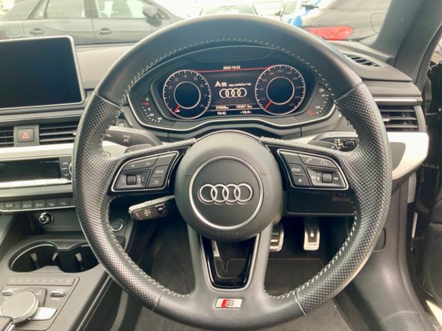 A5 2.0TFSIクワトロ スポーツ Sラインパッケージ 4WD 認定中古車 サンルーフ アシスタンスパッケージ バーチャルコックピット LED アルミホイール スマートキー シートヒーター フルセグ DVD CD ETC(18枚目)