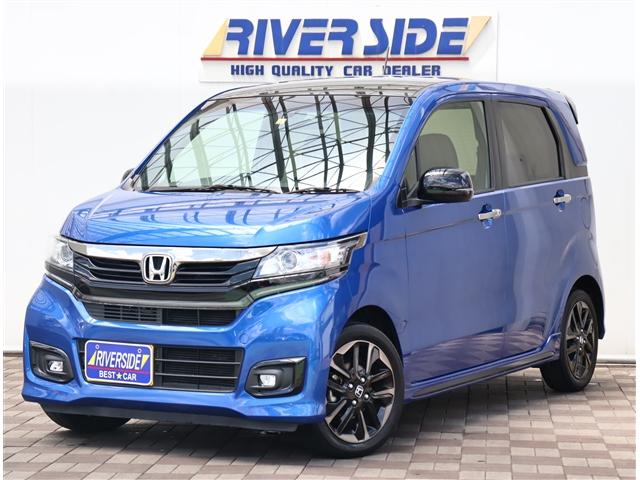 ホンダ ｎ ｗｇｎカスタムｇ ターボｓｓ２トーンカラースタイルパッケージ ワンオーナー後期型 メモリーナビ ｂカメラ ｅｔｃ シティブレーキ クルコン ハーフレザーシート アイドリングストップ 純正１５ａｗ パドルシフト オートリトラミラードラレコスマートキー