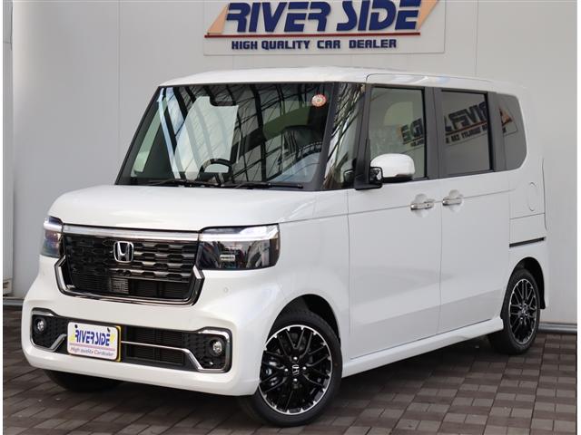 N-BOXカスタム ターボコーディネートスタイル 純正9型ナビ フルセグ アップルカープレイ Bカメラ 両側電動スライド 専用15AW シートヒーター 合皮シート LEDライトフォグ パドルシフト スマートキー 電子パーキング ホンダセンシング(1枚目)