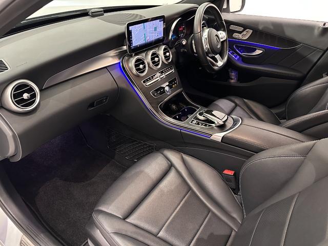 Cクラス C220dアバンギャルド AMGライン レザーアルティコ シートヒーター アダプティブクルーズコントロール 純正ナビゲーション TV バックカメラ スペアキー(8枚目)