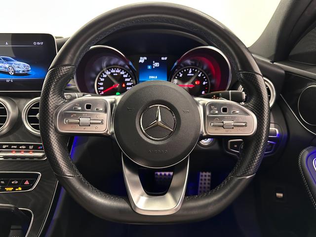 Cクラス C220dアバンギャルド AMGライン レザーアルティコ シートヒーター アダプティブクルーズコントロール 純正ナビゲーション TV バックカメラ スペアキー(23枚目)