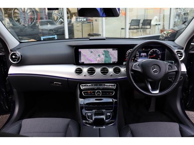 Ｅクラスステーションワゴン Ｅ２００ワゴン　４Ｍ　ＡＶＧ　下取車　セーフティＰ　自動追従　ＢＳＧ搭載　ハーフ革Ｐシート／ヒーター　純正ＨＤＤナビＴＶ　Ａｐｐｌｅ　ＣａｒＰｌａｙ　Ｂｌｕｅｔｏｏｔｈ　３６０°／Ｂクカメラ　ドラレコ　ディストロニックプラス　フルタイム４ＷＤ　９速ＡＴ（4枚目）