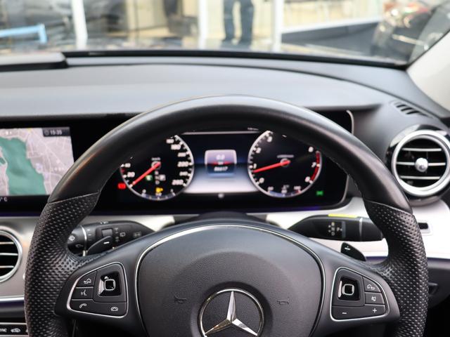 Ｅクラスステーションワゴン Ｅ２００ワゴン　４Ｍ　ＡＶＧ　下取車　セーフティＰ　自動追従　ＢＳＧ搭載　ハーフ革Ｐシート／ヒーター　純正ＨＤＤナビＴＶ　Ａｐｐｌｅ　ＣａｒＰｌａｙ　Ｂｌｕｅｔｏｏｔｈ　３６０°／Ｂクカメラ　ドラレコ　ディストロニックプラス　フルタイム４ＷＤ　９速ＡＴ（13枚目）