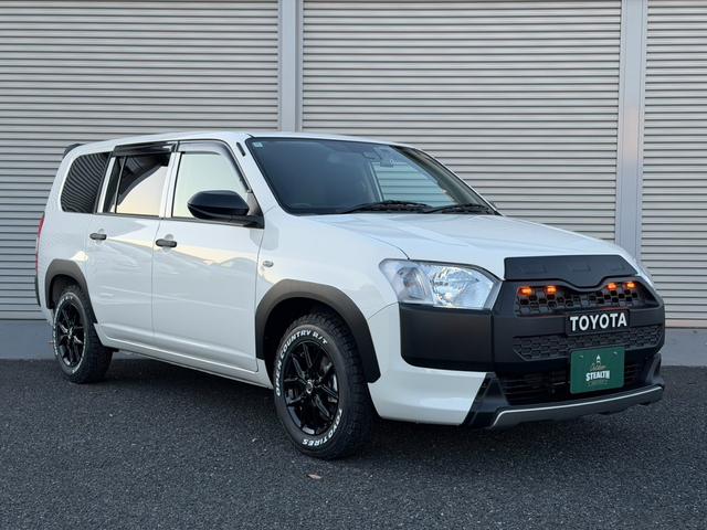 プロボックス G BLACK EDITIONワイドグリル(TOYOTA IPF製グリルマーカー) フロントアンダーガード フェンダートリム リアアンダーガード ルーフスポイラー AMEホイール エンブレムブラックアウト(2枚目)