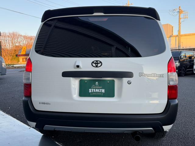 プロボックス G BLACK EDITIONワイドグリル(TOYOTA IPF製グリルマーカー) フロントアンダーガード フェンダートリム リアアンダーガード ルーフスポイラー AMEホイール エンブレムブラックアウト(18枚目)