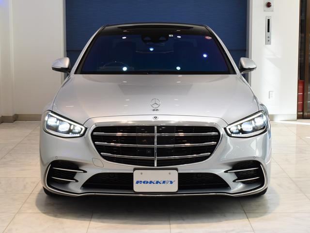 Sクラス S580 4マチックロング AMGライン ARヘッドアップディスプレイ 3Dコックピットディスプレイ パノラマルーフ 前後電動シート シートヒーター ベンチレーション アクティブアンビエントライト フットトランクオープナー エアバランスPKG(2枚目)