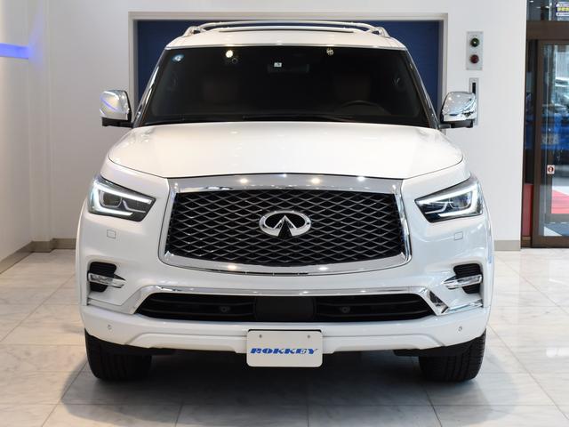 ＱＸ８０ ＱＸ８０　ＬＵＸＥ　ＡＷＤ　２０２１ＭＹ　カナダ新並　サンルーフ　２２ｉｎＡＷ　ＢＯＳＥ１７スピーカーオーディオ　リアエンター　デジタルミラー　シートヒーター　ベンチレーション　３６０度カメラ　アダプティブクルコン（2枚目）