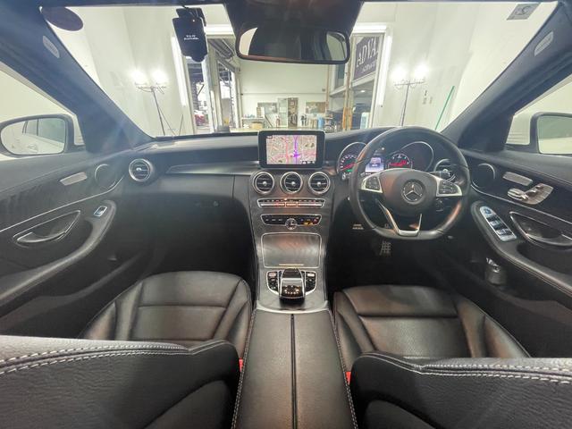 Ｃクラス Ｃ２２０ｄアバンギャルド　ＡＭＧライン　レーダーＰ　キーレスＧＯ　純正ナビ　地デジ　Ｂカメラ　レザーシート　シートヒーター　ＰＴＳ　ＬＥＤライト　ＨＵＤ　　ＥＴＣ　Ｂｌｕｅｔｏｏｔｈ　１８ＡＷ（16枚目）