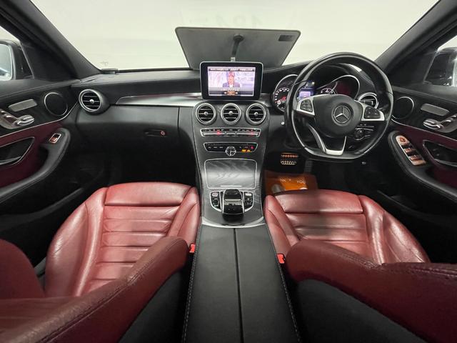 Ｃクラス Ｃ２２０ｄアバンギャルド　ＡＭＧライン　赤本革　レーダーＰ　キーレスＧＯ　純正ナビ　地デジ　Ｂカメラ　シートヒーター　ＰＴＳ　ＬＥＤライト　ＨＵＤ　　ＥＴＣ　Ｂｌｕｅｔｏｏｔｈ　１８ＡＷ（9枚目）