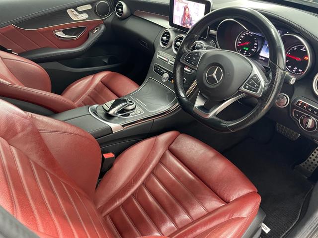 Ｃクラス Ｃ２２０ｄアバンギャルド　ＡＭＧライン　赤本革　レーダーＰ　キーレスＧＯ　純正ナビ　地デジ　Ｂカメラ　シートヒーター　ＰＴＳ　ＬＥＤライト　ＨＵＤ　　ＥＴＣ　Ｂｌｕｅｔｏｏｔｈ　１８ＡＷ（10枚目）