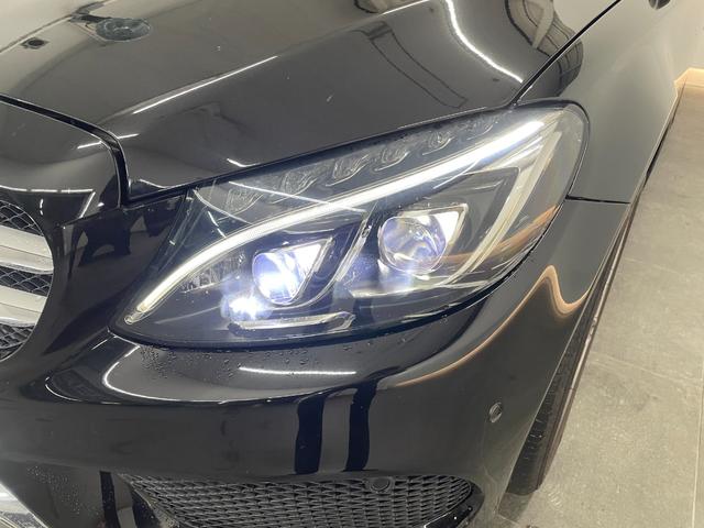 Ｃクラス Ｃ２２０ｄアバンギャルド　ＡＭＧライン　赤本革　レーダーＰ　キーレスＧＯ　純正ナビ　地デジ　Ｂカメラ　シートヒーター　ＰＴＳ　ＬＥＤライト　ＨＵＤ　　ＥＴＣ　Ｂｌｕｅｔｏｏｔｈ　１８ＡＷ（33枚目）