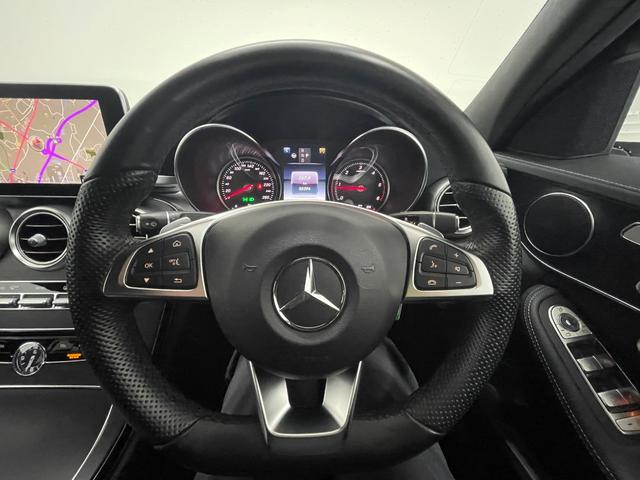 Ｃクラス Ｃ２２０ｄアバンギャルド　ＡＭＧライン　黒本革　レーダーＰ　キーレスＧＯ　純正ナビ　地デジ　Ｂカメラ　シートヒーター　ＰＴＳ　ＬＥＤライト　ＨＵＤ　　ＥＴＣ　Ｂｌｕｅｔｏｏｔｈ　１８ＡＷ（24枚目）