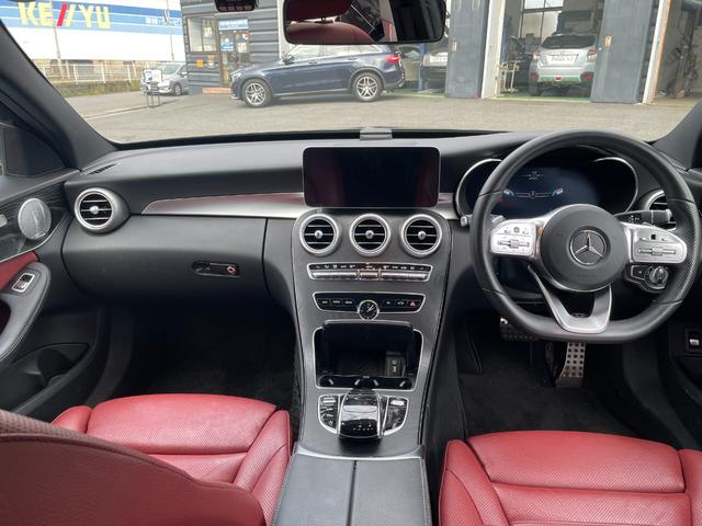 Ｃクラスステーションワゴン Ｃ２２０ｄ　ステーションワゴンローレウスエディション　レザーＥＸ　純正ナビ　地デジ　３６０カメラ　レッドレザー　シートヒーター　シートクーラー　パワーシート　ＬＥＤライト　ＤＳＲＣ　ＨＵＤ　ブルメスター　リアゲート　カープレイ　アンドロイドオート（10枚目）