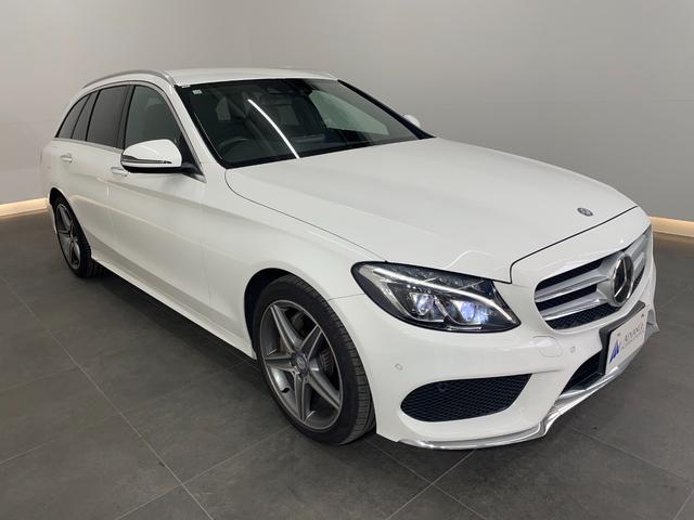 Cクラスステーションワゴン C220d ステーションワゴン スポーツ レーダーP 純正ナビ 地デジ Bカメラ レザーシート シートヒーター D席パワーシート パドルシフト LED DSRC Bluetooth PTS 電動リアゲート キーレスGO 禁煙車 純正18AW(2枚目)