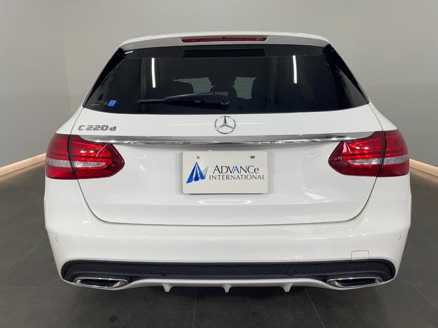 Cクラスステーションワゴン C220d ステーションワゴン スポーツ レーダーP 純正ナビ 地デジ Bカメラ レザーシート シートヒーター D席パワーシート パドルシフト LED DSRC Bluetooth PTS 電動リアゲート キーレスGO 禁煙車 純正18AW(7枚目)
