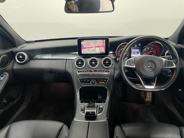 Cクラスステーションワゴン C220d ステーションワゴン スポーツ レーダーP 純正ナビ 地デジ Bカメラ レザーシート シートヒーター D席パワーシート パドルシフト LED DSRC Bluetooth PTS 電動リアゲート キーレスGO 禁煙車 純正18AW(10枚目)