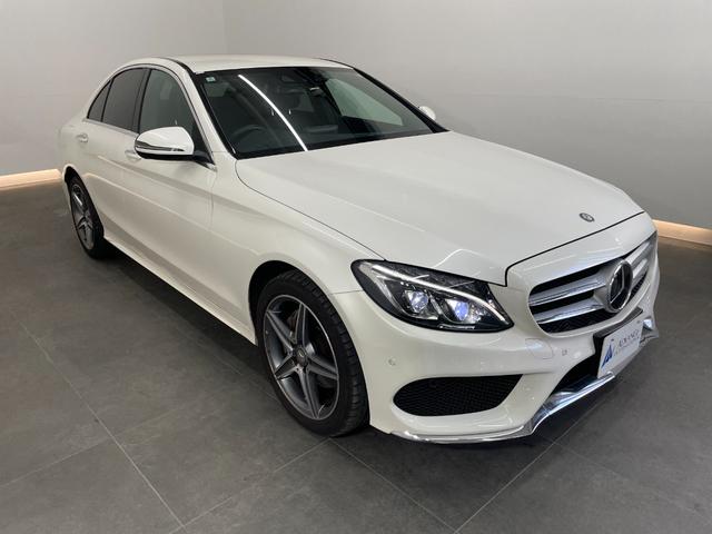 Cクラス C220dアバンギャルド AMGライン レーダーP レザーEX 純正ナビ 地デジ Bカメラ レザーシート シートヒーター LED DSRC Bluetooth HUD PTS ドラレコ リアゲート キーレスGO 禁煙車 純正18AW(2枚目)