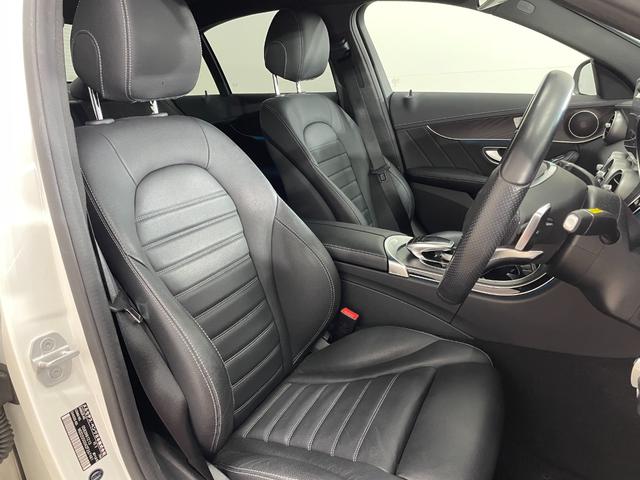 Cクラス C220dアバンギャルド AMGライン レーダーP レザーEX 純正ナビ 地デジ Bカメラ レザーシート シートヒーター LED DSRC Bluetooth HUD PTS ドラレコ リアゲート キーレスGO 禁煙車 純正18AW(10枚目)