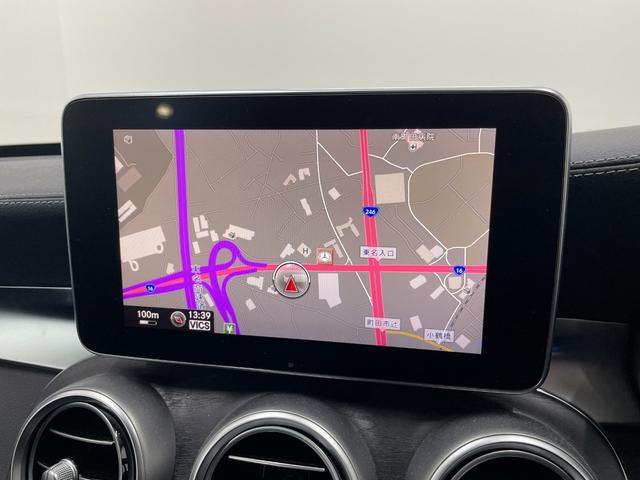 Cクラス C220dアバンギャルド AMGライン レーダーP レザーEX 純正ナビ 地デジ Bカメラ レザーシート シートヒーター LED DSRC Bluetooth HUD PTS ドラレコ リアゲート キーレスGO 禁煙車 純正18AW(14枚目)