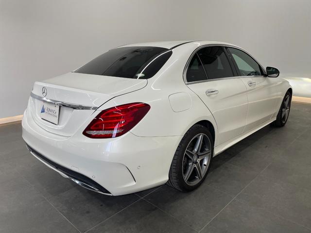 Cクラス C220dアバンギャルド AMGライン レーダーP レザーEX 純正ナビ 地デジ Bカメラ レザーシート シートヒーター LED DSRC Bluetooth HUD PTS ドラレコ リアゲート キーレスGO 禁煙車 純正18AW(25枚目)