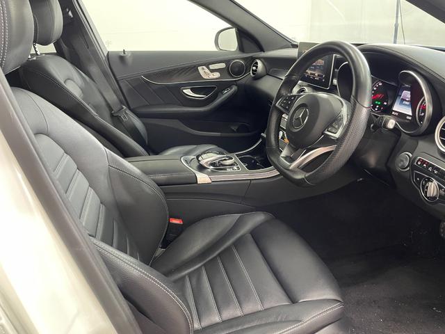 Cクラス C220dアバンギャルド AMGライン レーダーP レザーEX 純正ナビ 地デジ Bカメラ レザーシート シートヒーター LED DSRC Bluetooth HUD PTS ドラレコ リアゲート キーレスGO 禁煙車 純正18AW(46枚目)