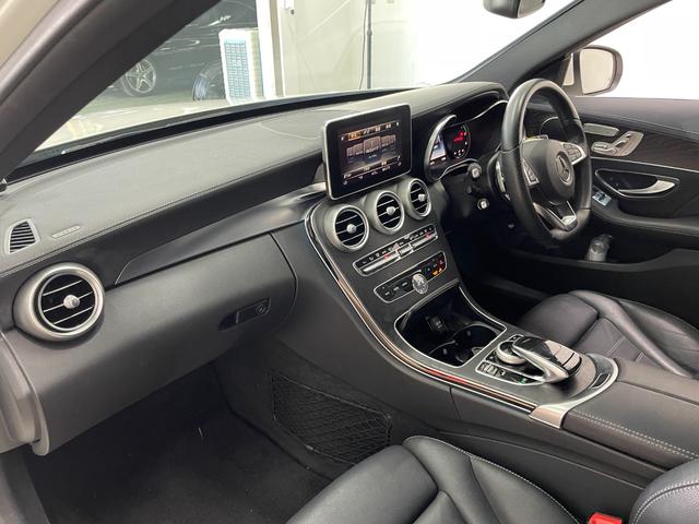 Cクラス C220dアバンギャルド AMGライン レーダーP レザーEX 純正ナビ 地デジ Bカメラ レザーシート シートヒーター LED DSRC Bluetooth HUD PTS ドラレコ リアゲート キーレスGO 禁煙車 純正18AW(48枚目)