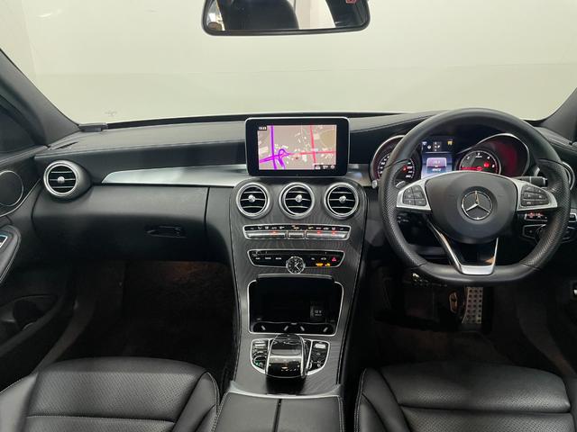 Ｃクラスステーションワゴン Ｃ２２０ｄ　ステーションワゴン　スポーツ　レーダーＰ　純正ナビ　地デジ　Ｂカメラ　レザーシート　シートヒーター　Ｄ席パワーシート　パドルシフト　ＬＥＤ　ＤＳＲＣ　Ｂｌｕｅｔｏｏｔｈ　ＰＴＳ　電動リアゲート　キーレスＧＯ　禁煙車　１８ＡＷ（10枚目）