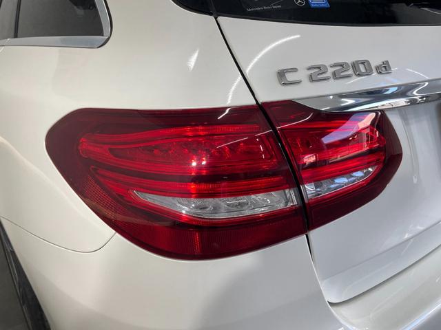 Ｃクラスステーションワゴン Ｃ２２０ｄ　ステーションワゴン　スポーツ　レーダーＰ　純正ナビ　地デジ　Ｂカメラ　レザーシート　シートヒーター　Ｄ席パワーシート　パドルシフト　ＬＥＤ　ＤＳＲＣ　Ｂｌｕｅｔｏｏｔｈ　ＰＴＳ　電動リアゲート　キーレスＧＯ　禁煙車　１８ＡＷ（34枚目）