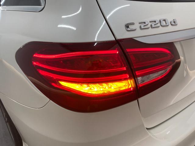 Ｃクラスステーションワゴン Ｃ２２０ｄ　ステーションワゴン　スポーツ　レーダーＰ　純正ナビ　地デジ　Ｂカメラ　レザーシート　シートヒーター　Ｄ席パワーシート　パドルシフト　ＬＥＤ　ＤＳＲＣ　Ｂｌｕｅｔｏｏｔｈ　ＰＴＳ　電動リアゲート　キーレスＧＯ　禁煙車　１８ＡＷ（38枚目）