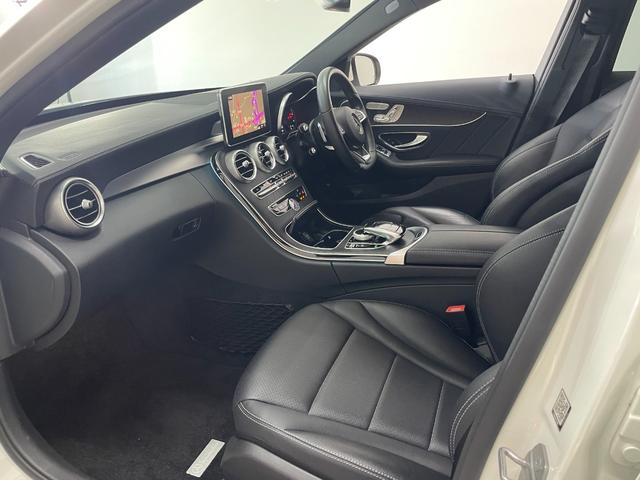 Ｃクラスステーションワゴン Ｃ２２０ｄ　ステーションワゴン　スポーツ　レーダーＰ　純正ナビ　地デジ　Ｂカメラ　レザーシート　シートヒーター　Ｄ席パワーシート　パドルシフト　ＬＥＤ　ＤＳＲＣ　Ｂｌｕｅｔｏｏｔｈ　ＰＴＳ　電動リアゲート　キーレスＧＯ　禁煙車　１８ＡＷ（50枚目）