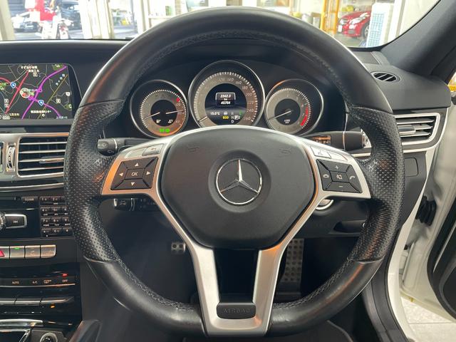 Ｅクラス Ｅ２５０　アバンギャルド　ＡＭＧスポーツＰ　レーダーＰ　純正ナビ　地デジ　Ｂカメラ　レザーシート　シートヒーター　パドルシフト　ＬＥＤ　ＤＳＲＣ　Ｂｌｕｅｔｏｏｔｈ　ＰＴＳ　ドラレコ　キーレスＧＯ　禁煙車　１８ＡＷ（14枚目）