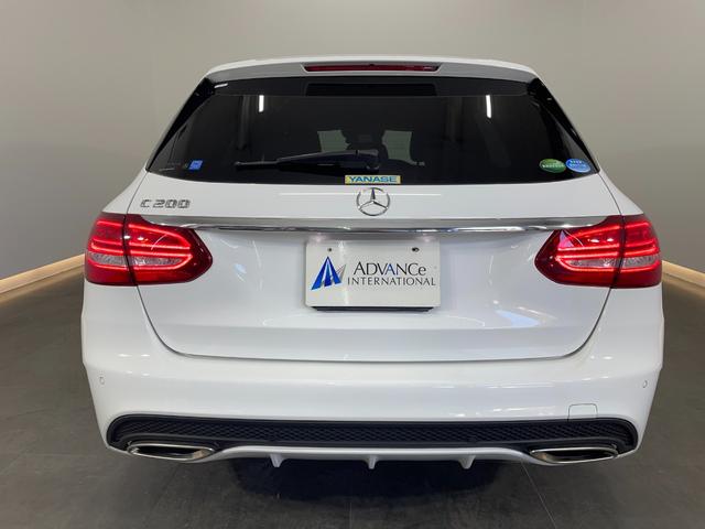 Ｃクラスステーションワゴン Ｃ２００　ステーションワゴン　スポーツ　レーダーＰ　純正ナビ　地デジ　Ｂカメラ　レザーシート　シートヒーター　Ｄ席パワーシート　ＬＥＤ　ＤＳＲＣ　Ｂｌｕｅｔｏｏｔｈ　ＰＴＳ　ＨＵＤ　電動リアゲート　キーレスＧＯ　禁煙車　１８ＡＷ（7枚目）