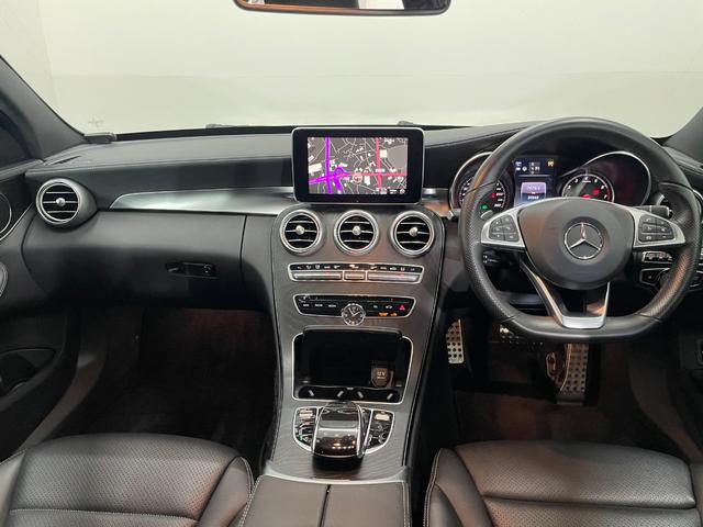 Ｃクラスステーションワゴン Ｃ２００　ステーションワゴン　スポーツ　レーダーＰ　純正ナビ　地デジ　Ｂカメラ　レザーシート　シートヒーター　Ｄ席パワーシート　ＬＥＤ　ＤＳＲＣ　Ｂｌｕｅｔｏｏｔｈ　ＰＴＳ　ＨＵＤ　電動リアゲート　キーレスＧＯ　禁煙車　１８ＡＷ（10枚目）
