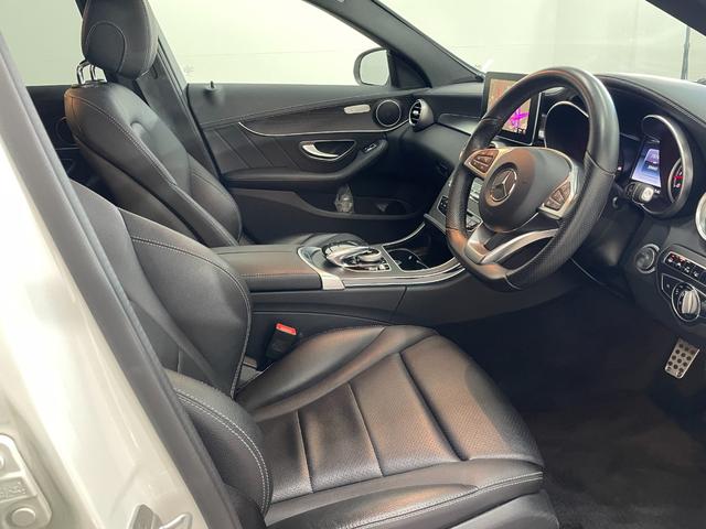 Ｃクラスステーションワゴン Ｃ２００　ステーションワゴン　スポーツ　レーダーＰ　純正ナビ　地デジ　Ｂカメラ　レザーシート　シートヒーター　Ｄ席パワーシート　ＬＥＤ　ＤＳＲＣ　Ｂｌｕｅｔｏｏｔｈ　ＰＴＳ　ＨＵＤ　電動リアゲート　キーレスＧＯ　禁煙車　１８ＡＷ（49枚目）