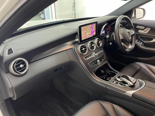Ｃクラスステーションワゴン Ｃ２００　ステーションワゴン　スポーツ　レーダーＰ　純正ナビ　地デジ　Ｂカメラ　レザーシート　シートヒーター　Ｄ席パワーシート　ＬＥＤ　ＤＳＲＣ　Ｂｌｕｅｔｏｏｔｈ　ＰＴＳ　ＨＵＤ　電動リアゲート　キーレスＧＯ　禁煙車　１８ＡＷ（50枚目）