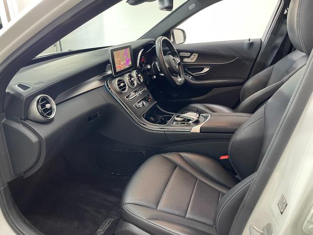 Ｃクラスステーションワゴン Ｃ２００　ステーションワゴン　スポーツ　レーダーＰ　純正ナビ　地デジ　Ｂカメラ　レザーシート　シートヒーター　Ｄ席パワーシート　ＬＥＤ　ＤＳＲＣ　Ｂｌｕｅｔｏｏｔｈ　ＰＴＳ　ＨＵＤ　電動リアゲート　キーレスＧＯ　禁煙車　１８ＡＷ（51枚目）