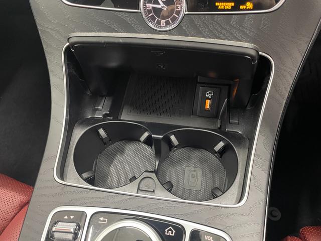 Ｃクラス Ｃ２２０ｄローレウスエディションスポーツプラスパック　レザーＥＸ　レーダーＰ　純正ナビ　地デジ　３６０カメラ　赤レザー　シートＨ・Ｃ　ＬＥＤ　ＤＳＲＣ　Ｂｌｕｅｔｏｏｔｈ　ＨＵＤ　ブルメスター　ＰＴＳ　電動リアゲート　キーレスＧＯ　禁煙車　１８ＡＷ（56枚目）