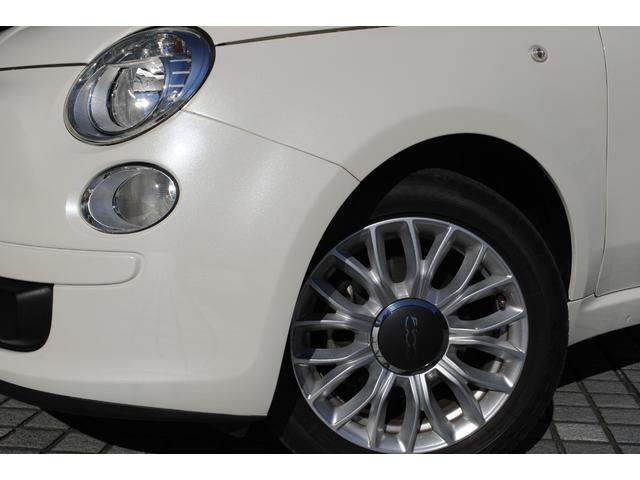 500 ペコレッラ 100台限定車 アイスホワイト 15インチアルミホイール アイドリングストップ 本革シート 社外ナビ(2枚目)