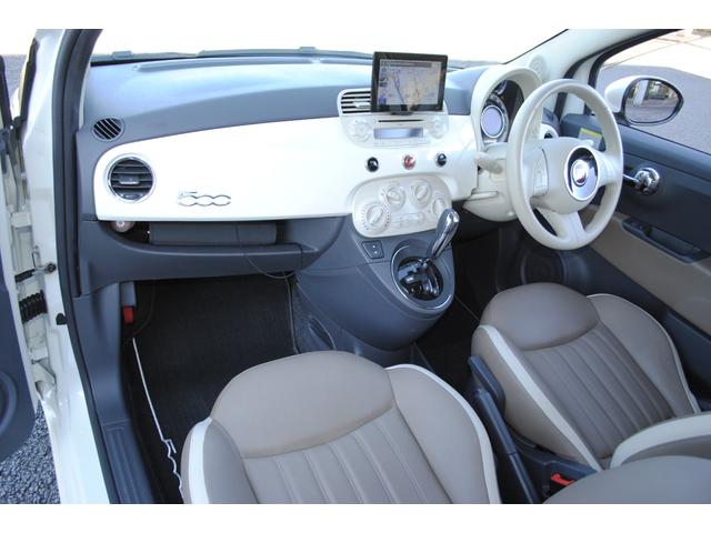 500 ペコレッラ 100台限定車 アイスホワイト 15インチアルミホイール アイドリングストップ 本革シート 社外ナビ(17枚目)