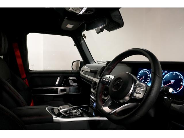 Gクラス G350d AMGライン D車 ダークステルス ラグジュアリーPKG アダプティブダンピング レーダーセーフティ Burmester 純正20インチAW 360°カメラ ブラックアウト マルチビームLEDライト シートヒータ(24枚目)