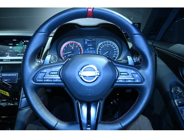 スカイライン ニスモ　３．０　ＮＩＳＭＯ　ＲＥＣＡＲＯシート　カーボン製フィニッシャー装着車　純正ナビサンルーフ　カーマインレッド　Ｇｒｅｄｄｙマフラー（15枚目）