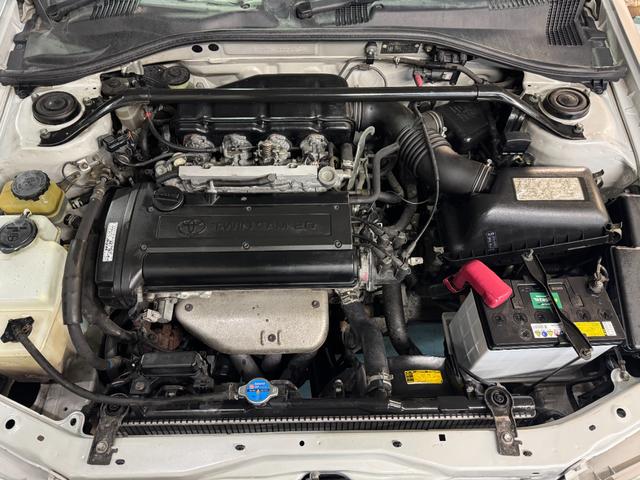 カリーナ GT タイベル交換済 純正5速MT 20バルブ4AGエンジン搭載車 ブリジストンスーパーRAP15インチアルミ MOMOステアリング KENWOOD1DINオーディオ ETC(2枚目)