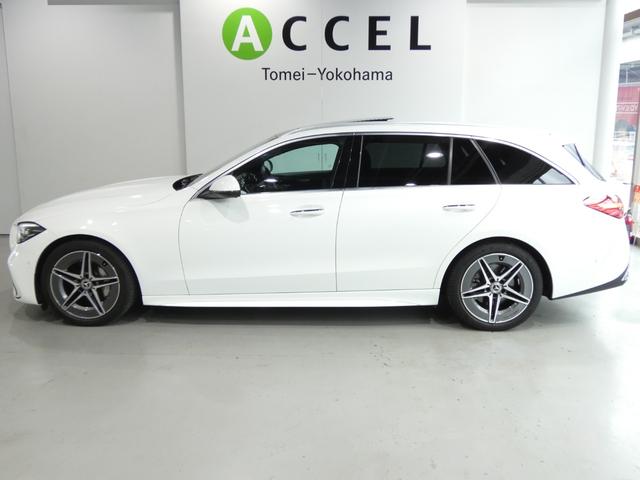 Ｃクラスステーションワゴン Ｃ１８０ステーションワゴンアバンギャルドＡＭＧライン　レーダーセーフティ　パノラマサンルーフ　ハーフレザーシート＆シートヒーター　ナビＴＶ３６０カメラ　ＡＭＧエアロ　キーレスゴー　ヘッドアップディスプレイ　アンビエントライト　ドラレコ　電動テールゲート（6枚目）
