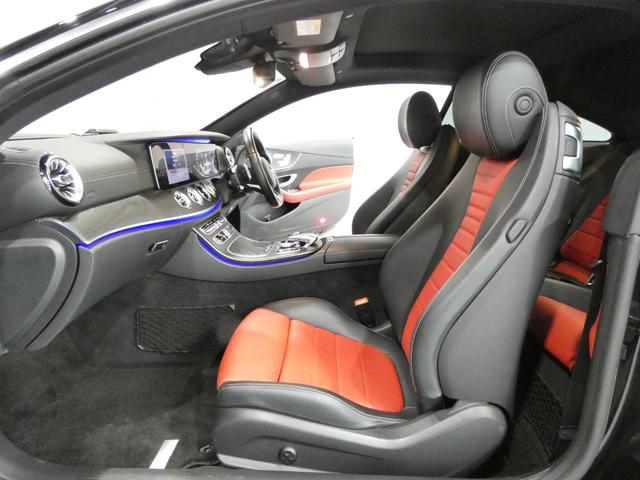 Eクラス E200 クーペ スポーツ エクスクルーシブPKG レーダーセーフティ パノラマサンルーフ レッド&ブラックレザーシート シートヒーター ナビTV360カメラ ヘッドアップディスプレイ ブルメスターサウンド マルチビームLED ROLF20インチアルミ(7枚目)